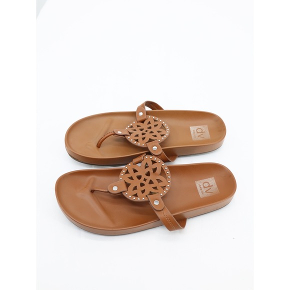 DV by Dolce Vita Shoes - DV Dolce Vita Pandora Footbed Thong Sandals Tan Boho Summer Size 9